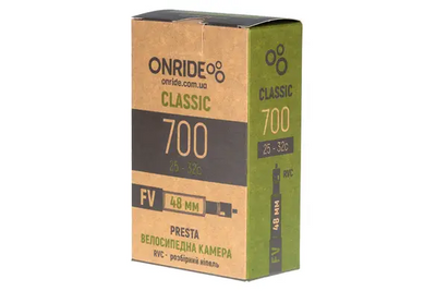 Камера ONRIDE Classic 700x25-32c FV 48 RVC - розбірний ніпель 6936116100724 фото