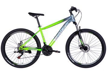 Велосипед ST 27.5" SPACE MARS DD FR рама-17" зелено-сріблястий 2026 VLT-OPS-SP-27.5-068 фото