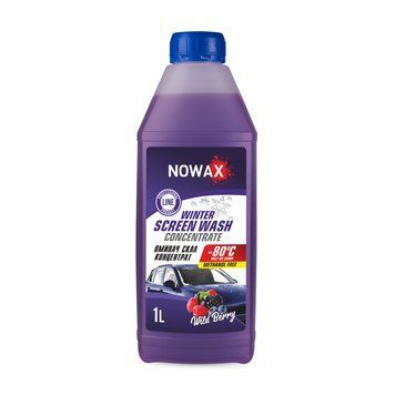 Склоомивач зимовий NOWAX WINTER SCREEN WASH CONCENTRATE -80&deg;C Wildberry, концентрат, 1 л NX01172 фото