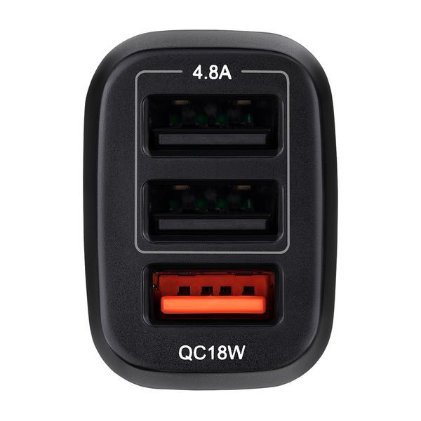 Автомобільний зарядний пристрій BREVIA ePower TriDrive 42W 3xUSB-A чорний 46042TUB 46042TUB фото