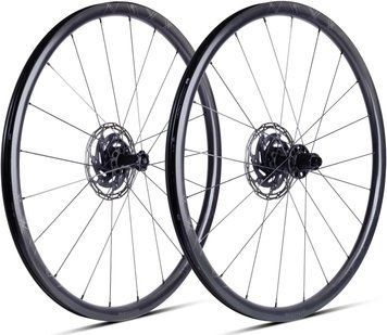 Колесо пер. + задн. 28" ERE GENUS II SL30 CARBON, Road, 100x12/142x12, CL, HG11, tubeless, чорний сатин VLP-WH-47-93 фото