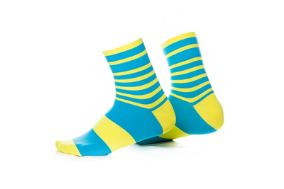 Шкарпетки ONRIDE FOOT блакитний/жовтий 6936116000585 фото