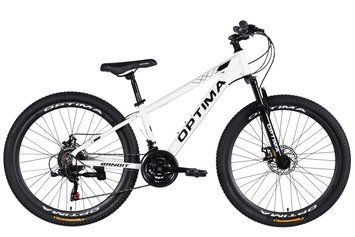 Велосипед AL 26" Optima BANDIT DD FR рама-13" бiлий з чорним 2026 (в мішку) VLT-OPS-OP-26-166 фото
