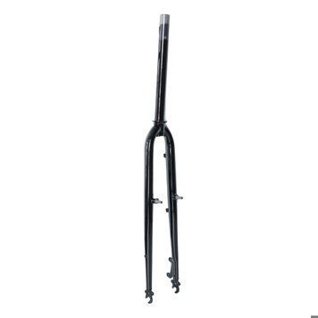 Вилка 28" жорстка сталь 1-1/8" disc/v-br безрізьб. під ексцентрик шток-290мм FSD чорний довжина ніг 500мм, шир 80мм VLT-FRK-28-369 фото