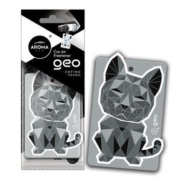 Ароматизатор Aroma Car Cellulose Geo Cat - White Cotton Touch сухий, 12079 12079 фото