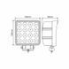 Фара світлодіодна Brevia EPISTAR white Spot 10-30V, 48W (16x3W), 3520Lm, 1шт 10652QSX1 фото 1