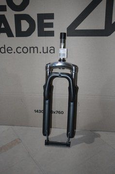 Вилка 24" Амортизаційна ST 1 rod-134 різьбова travel-50мм disc темно-сiрий з чорним (м) YS 7912 matt LIANJI LJ641 FLINT 2022 (пошкодження ЛКП) VLT-FRK-24-646 фото
