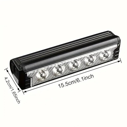 Потужна велофара FY-339B-5LED (white+yellow), Waterproof, Li-Ion, заряджання Type-C 7244031062 фото