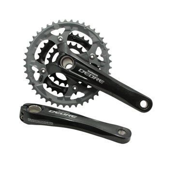 Система шатунів мтв мала SHIMANO Deore (FC-M591-L) AL чорний (44/32/22Т) L-170мм Інтегрована вісь (Hollowtech II)без захисту WVL-015-211 фото