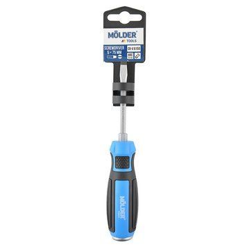 Отвертка Molder MT33001 шлицевая ударная с шестигранной опорой SL5x75mm MT33001 фото