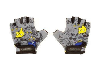 Рукавички дитячі ONRIDE Gem Котики сірі 9-10 синьо/жовті VLPR-2526116103105 фото