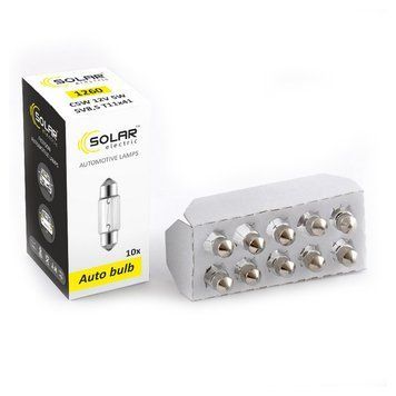 Лампа розжарювання SOLAR C5W 24V 5W SV8.5 T11x41, 10шт 2460 фото