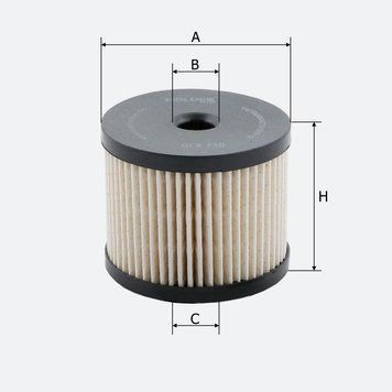 Фільтр паливний Molder Filter KFX 75D (WF8256, KX85DEco, PU830X) KFX75D фото