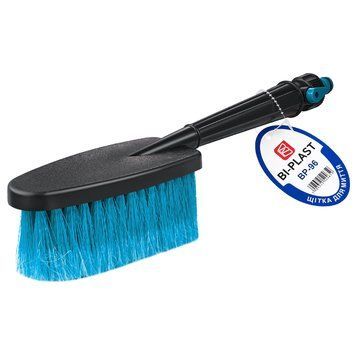 Щетка для мойки авто Bi-Plast с краном для воды, ворс 5,5см BP-96 фото