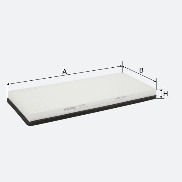 Фільтр салону Molder Filter LK 73 (WP6984, LA83, CU3858) LK73 фото