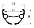 Обід Remerx ROCKY 22 RX 3022, 27,5'', 584x22, 32 отв., AV, пістонований, чорний анодований, E-Bike 58430302012001000001 фото