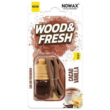 Ароматизатор повітря в блістері Nowax Wood&Fresh - Cacao Vanilla NX92013 фото