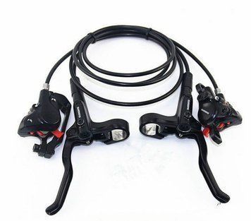 Гальмо дискове Shimano BR-MT200+BL-MT200 Гідравліка, одностороннє прокачування, Чорний 66854404 фото