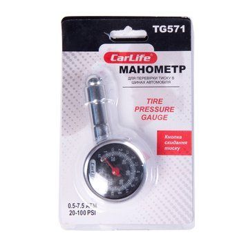 Манометр автомобільний CarLife TG571 TG571 фото