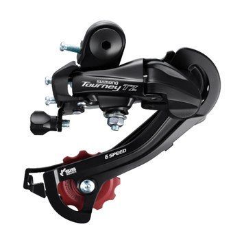 Перемикач задн. 7 індекс max-28T під болт SHIMANO RD-TZ500 чорний середня лапка VLT-DERB-029-1 фото