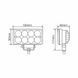 Фара светодиодная Brevia ERISTAR 4D Spot 10-30V, 24W (8x3W), 1320Lm, 1шт 10631QLX1 10631QLX1 фото 1