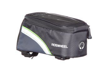 Сумка на раму під смартфон Roswheel 6.5" 12496L-A5 колір чорний/зелений VLPR-6920636710095 фото