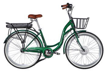Велосипед з електроприводом 26" ST Dorozhnik eAQUAMARINE BH рама-17" 36B 13А*г 500Вт зелений YS 902 з кошиком 2026 VLT-ELB-D-26-317 фото