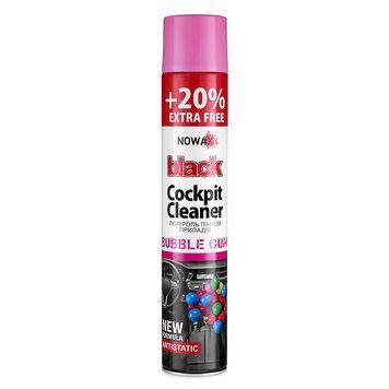Поліроль для панелі приладів NOWAX Black Spray Bubble Gum, 750мл NX00709 фото
