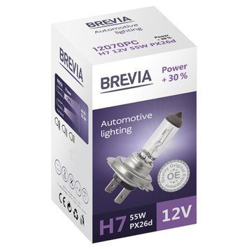 Галогеновая лампа Brevia H7 12V 55W PX26d Power +30% CP storm_group__12070PC фото