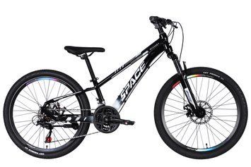 Велосипед AL 24" SPACE MERCURY DD FR рама-11" чорно-білий 2026 VLT-OPS-SP-24-064 фото