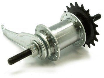 Втулка задня гальмівна сталь 36H 14G 20 під гайку OLD -110 mm 10мм*155 срiблястий FALCON CF-E10 VLT-HUBR-ST-068 фото