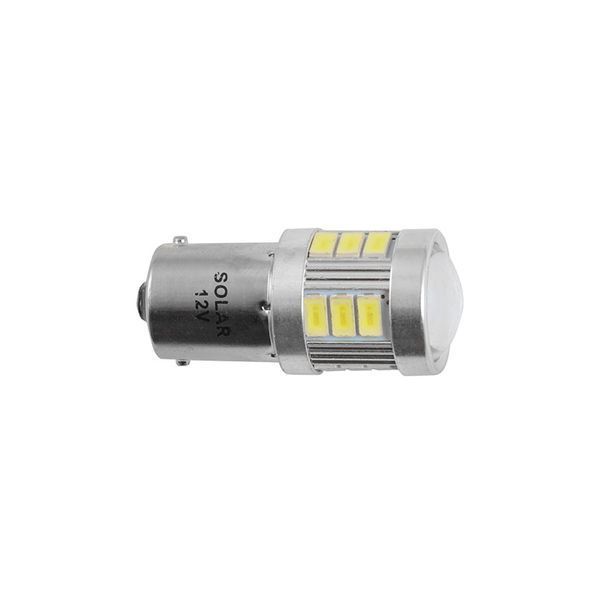 LED автолампа SOLAR 12-24V S25 BA15s 18SMD 120lm white, 2шт LS295_B2 фото