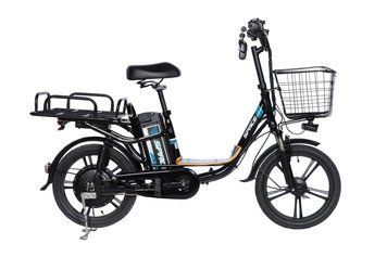 Велосипед з електроприводом 18" AL SPACE eELDORADO (new) DD FR рама-15" 48 B 20 А*г 1000 Вт чорно-синій 2026 VLT-ELB-SP-18-027 фото