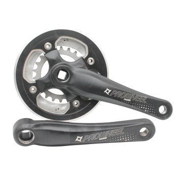 Система шатунів мтв мала PROWHEEL (PIONEER) AL чорно-сіра, захист (рокринг) алюмінієвий (22/32Т) L-170мм WVL-015-159 фото