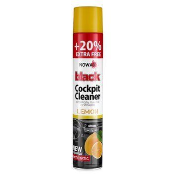 Поліроль для панелі приладів NOWAX Black Spray Lemon, 750мл NX00702 фото