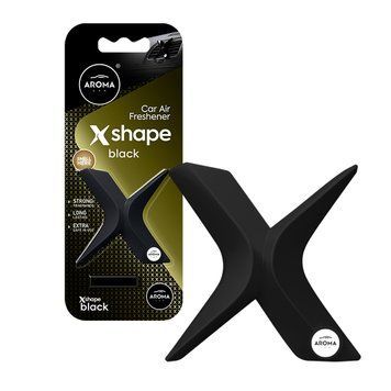 Ароматизатор на дефлектор Aroma Car X SHAPE BLACK 10г 10898 фото