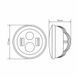 Фара светодиодная Brevia 60W (4x5W ETI+DRL), 4800Lm/2160Lm, 6000K, 177x70мм 1шт 60160HLX1 60160HLX1 фото 2