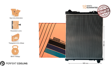 Радіатор без рами [perfekt cooling] SCANIA P [04-] 601-SC6125-01 фото