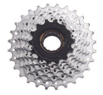 Тріскачка SunRace MFM2A 6DS 1, 6 швидкостей, 14-28T, Zinc/Black VLPR-MFM2A.6DS0.1S5.BX фото