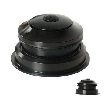 Рульова колонка безрізьбова напівінтегр. 1-1/8&rdquo;-1.5&rdquo; чорний Kenli KL-B330 з прехідником під конусний стакан для вилки (30) VLT-HSE-160 фото