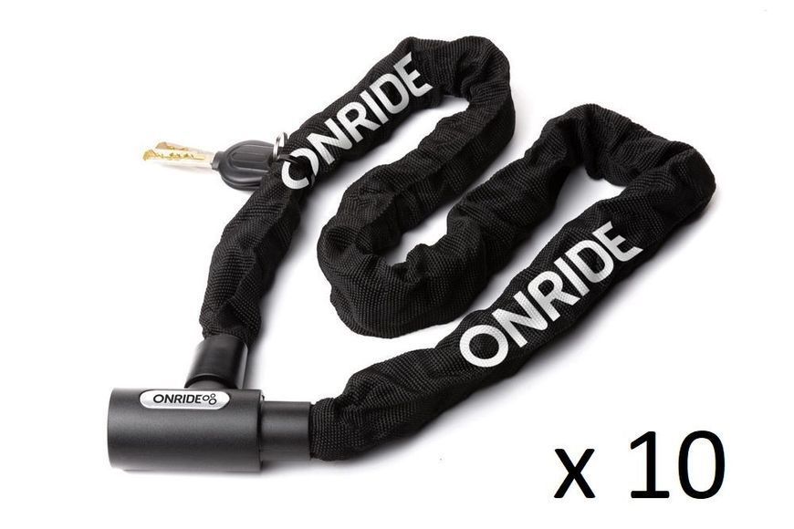 Спецгурт! Замок ONRIDE Tie Lock Superior 30 загартований ланцюговий, під ключ, 6x1000 мм (10шт) VLPR-6936116101242-SG фото