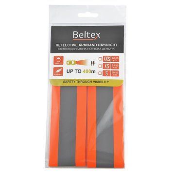 Світловідбивна пов'язка день/ніч дитяча Beltex XXS 20-25см помаранчева BX70700 фото