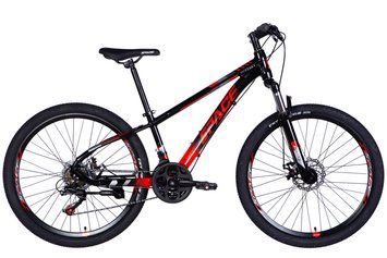 Велосипед AL 26" SPACE MERCURY DD FR рама-13" чорно-червоний 2026 VLT-OPS-SP-26-084 фото