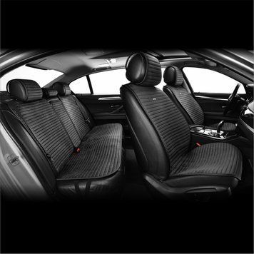 Комплект премиальных накидок для сидений CarLife Sport, black, SC10104 SC10104 фото