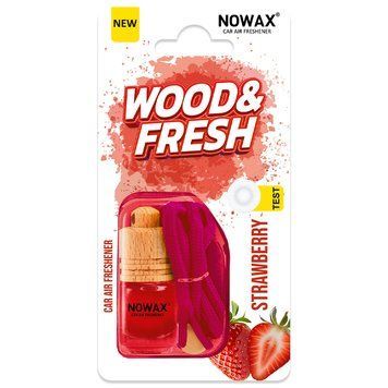 Ароматизатор повітря в блістері Nowax Wood&Fresh - Strawberry, NX92105 NX92105 фото