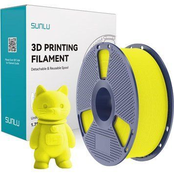 Пластик для 3D-друку (філамент) SUNLU PLA Matte Yellow 1,75 мм 1 кг SUNLU-00012814 фото