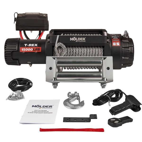 Лебідка MOLDER T-REX 15000lbs (6.8hp/5.0kw; 262) MA22150 MA22150 фото
