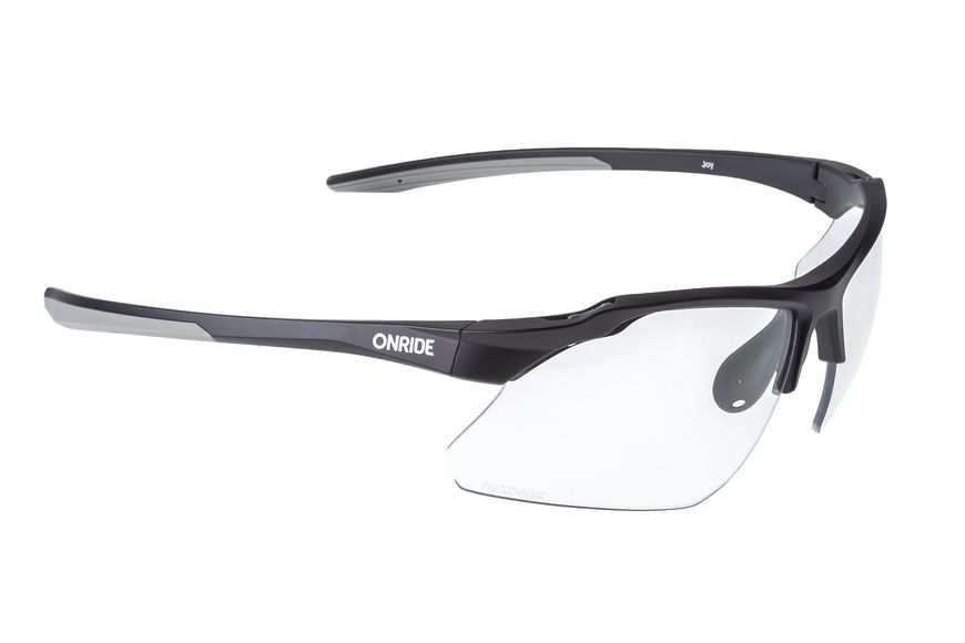 Очки ONRIDE Joy матово черные с линзами Photochromic clear to grey (84-25%) 6936116100523 фото