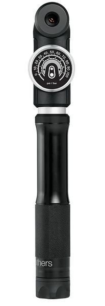Мінінасос Crankbrothers STERLING SG, алюмінієвий, з манометром, smart head,100 psi / 7 bar, чорний VLP-PUM-72-05 фото
