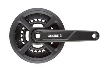 Комплект шатунів&nbsp;ONRIDE&nbsp;Duet 1110P, під квадрат, 175 мм, 40-26T, на 11/10/9 шв., чорний VLPR-2526116105345 фото